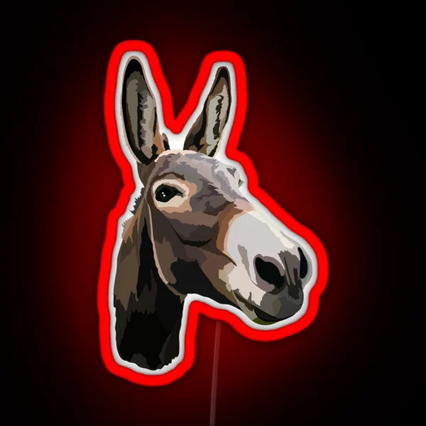 D Is For Donkey RGB Neon Sign
