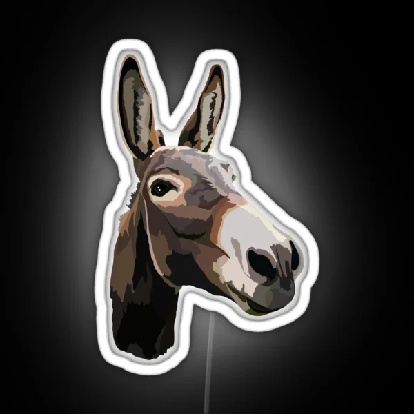 D Is For Donkey RGB Neon Sign
