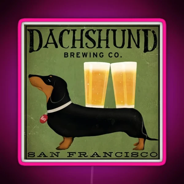 Dachshund Brewing Co RGB Neon Sign
