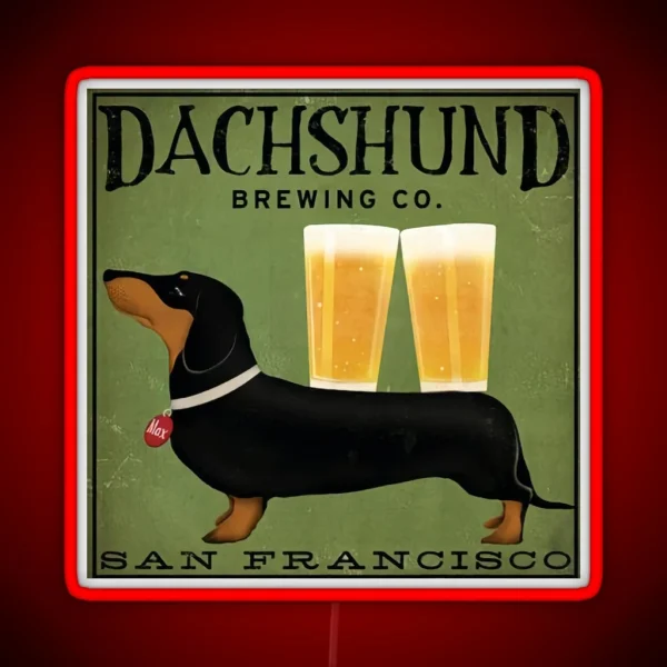 Dachshund Brewing Co RGB Neon Sign