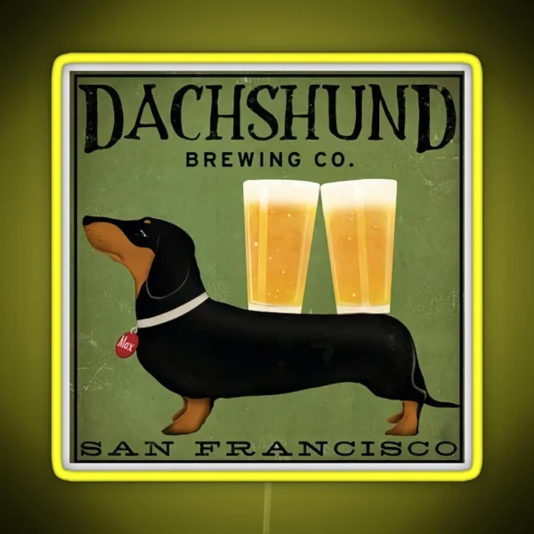 Dachshund Brewing Co RGB Neon Sign