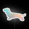 Unique Dachshund Pet Decor, Color-Changing Geometric Neon Sign