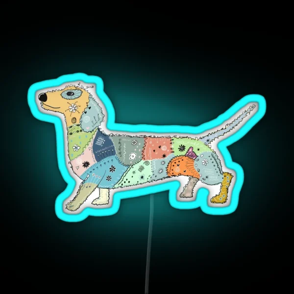 Dachshund RGB Neon Sign