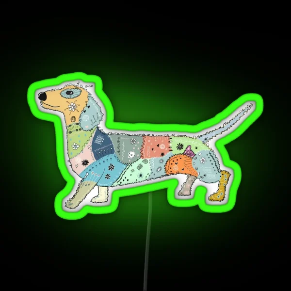 Dachshund RGB Neon Sign
