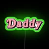 Vibrant Daddy Themed Neon Sign Lighting for Modern Home Decor