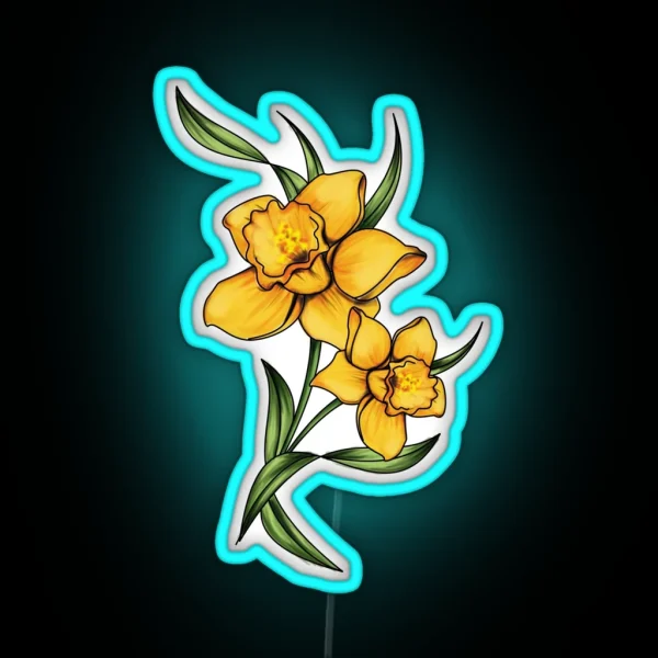 Daffodils RGB Neon Sign