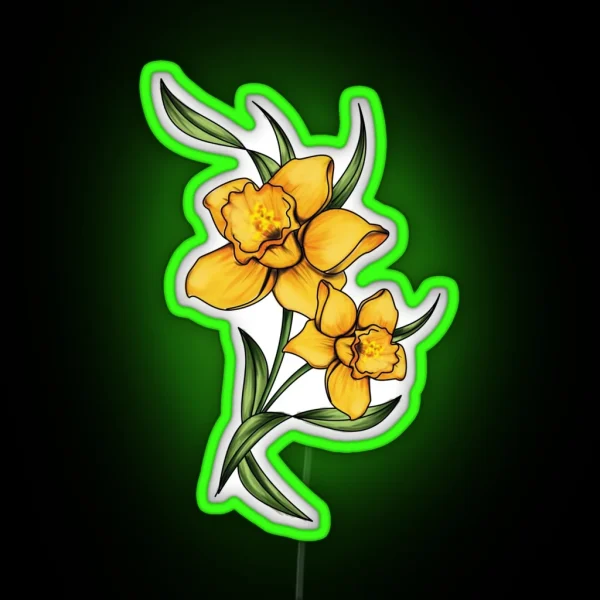 Daffodils RGB Neon Sign