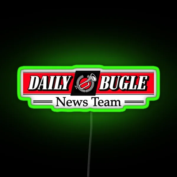 Daily Bugle News Team RGB Neon Sign