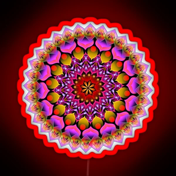 Daily Focus Mandala 3 14 16 RGB Neon Sign
