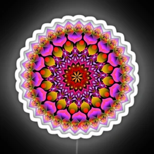 Daily Focus Mandala 3 14 16 RGB Neon Sign