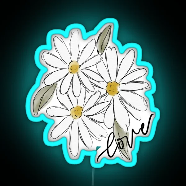Daisies RGB Neon Sign