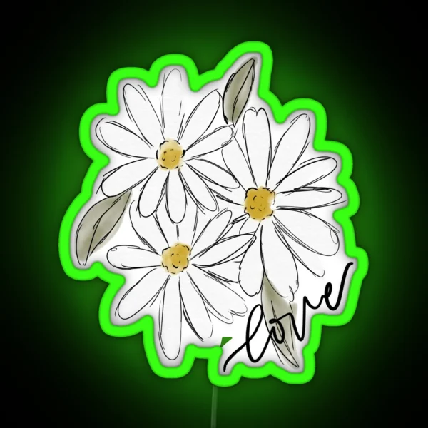 Daisies RGB Neon Sign