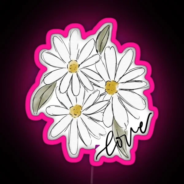 Daisies RGB Neon Sign