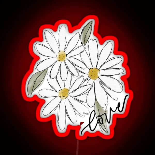 Daisies RGB Neon Sign