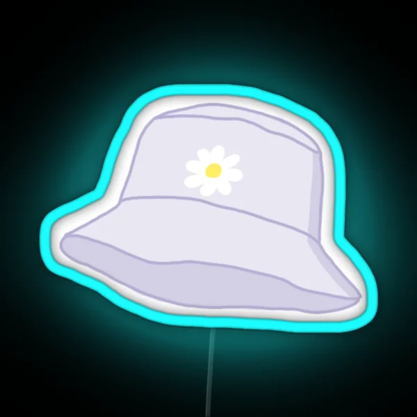 Daisy Bucket Hat RGB Neon Sign