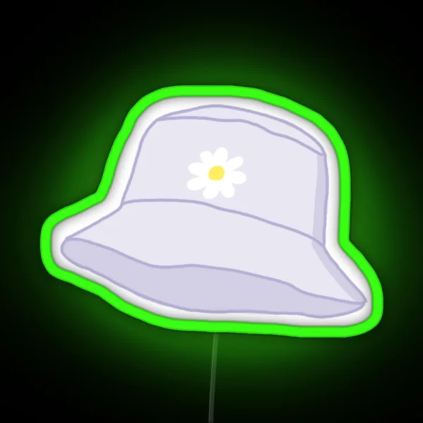 Daisy Bucket Hat RGB Neon Sign