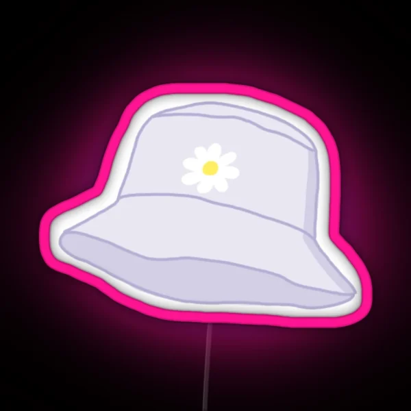 Daisy Bucket Hat RGB Neon Sign