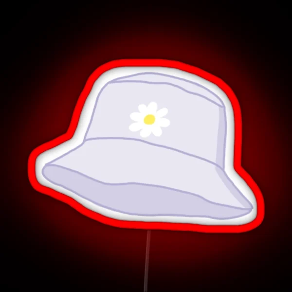 Daisy Bucket Hat RGB Neon Sign
