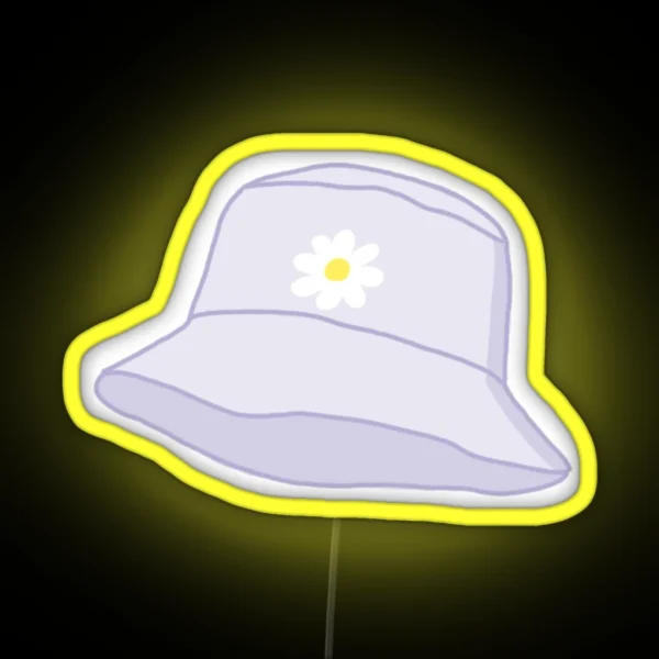 Daisy Bucket Hat RGB Neon Sign