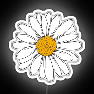 Daisy Flower RGB Neon Sign