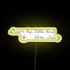 Vibrant Color Changing RGB Neon Sign with Customizable Artwork Display