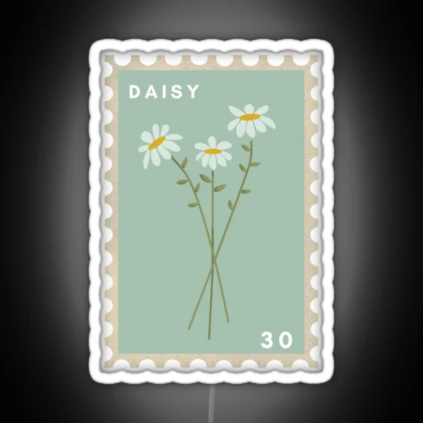 Daisy Stamp RGB Neon Sign