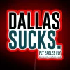 Dallas Haters Rejoice with This Ironic RGB Neon Sign Slogan