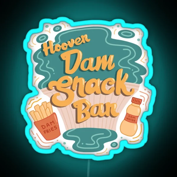 Dam Snack Bar RGB Neon Sign