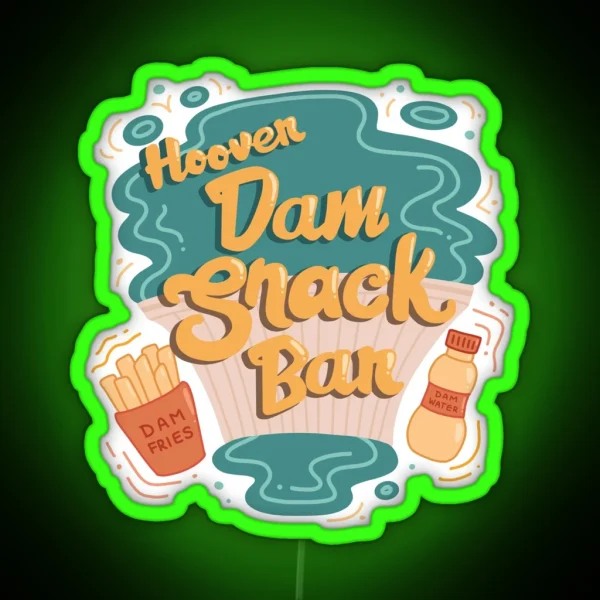 Dam Snack Bar RGB Neon Sign