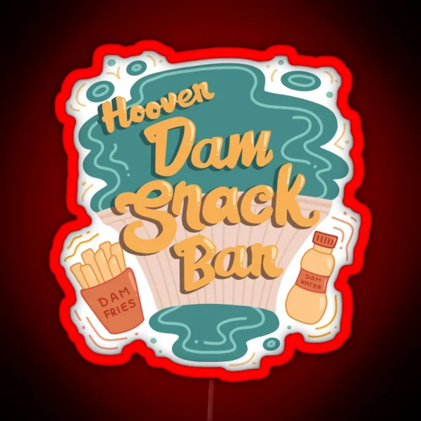 Dam Snack Bar RGB Neon Sign