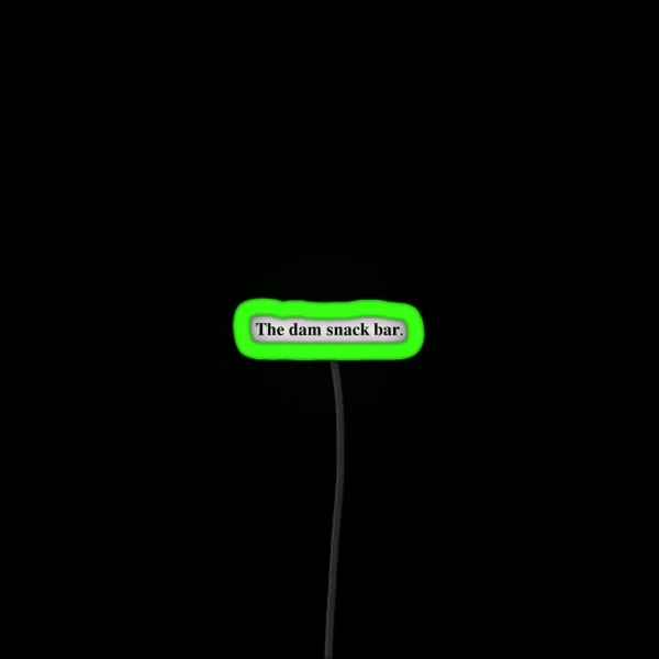Dam Snack Bar Titan S Curse RGB Neon Sign