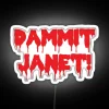 Horror Movie Theme Neon Sign with Blood Red RGB Lighting