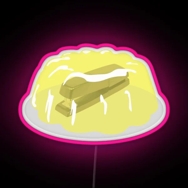 DAMMIT JIM Stapler In Jello RGB Neon Sign
