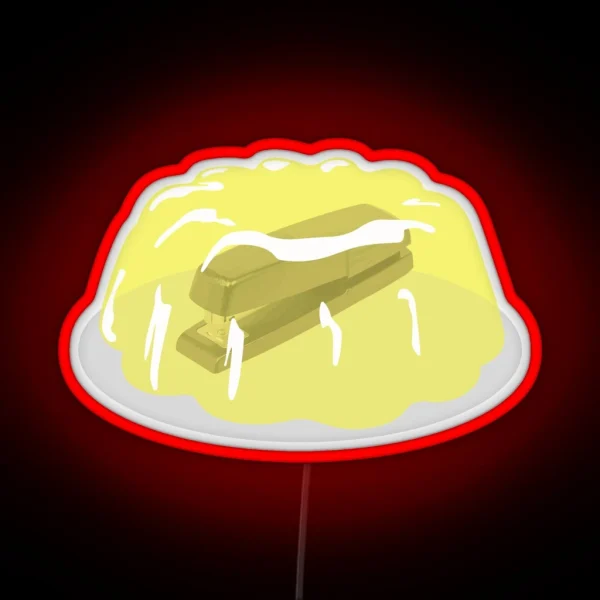 DAMMIT JIM Stapler In Jello RGB Neon Sign