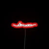 Neon dance club style RGB lighting accent wall decor statement.