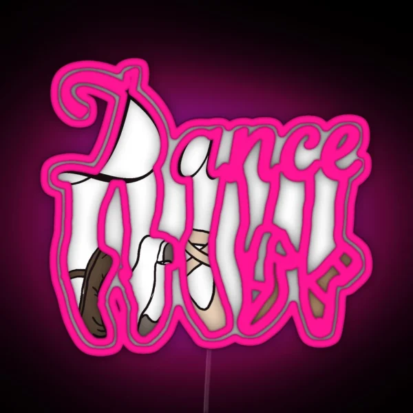 Dance Shoes RGB Neon Sign