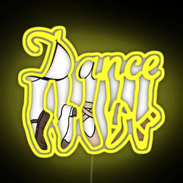 Dance Shoes RGB Neon Sign