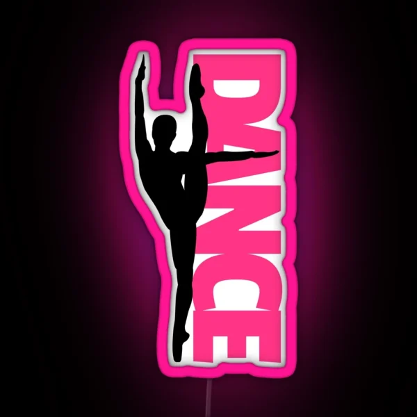 Dance Text Girl Quote RGB Neon Sign