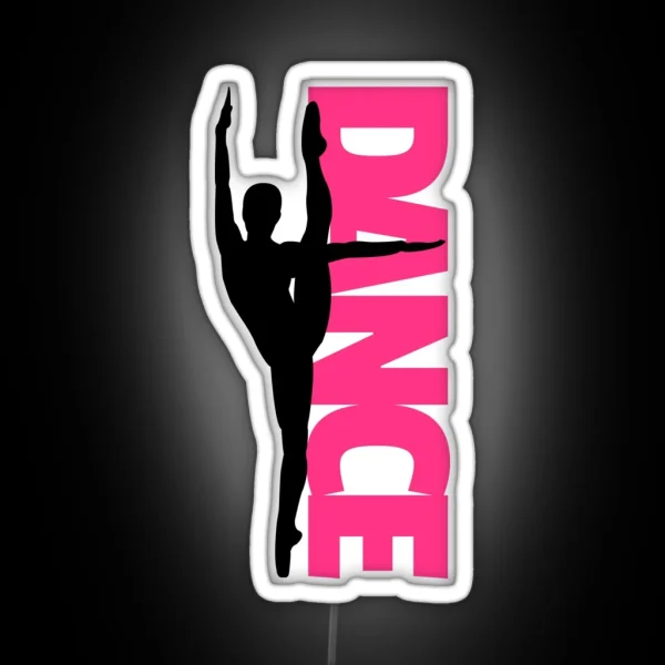 Dance Text Girl Quote RGB Neon Sign