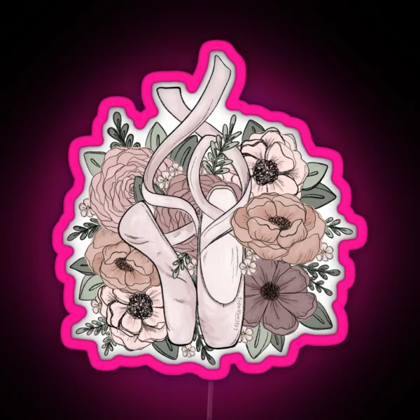 Dancer Florals RGB Neon Sign