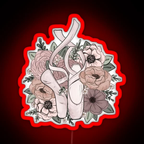 Dancer Florals RGB Neon Sign