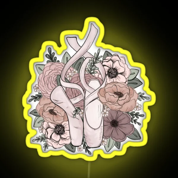 Dancer Florals RGB Neon Sign