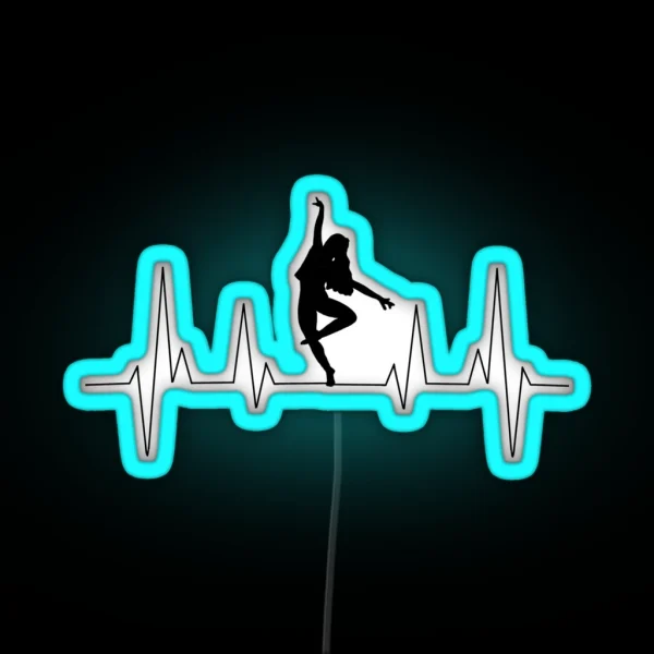 Dancer Heartbeat RGB Neon Sign