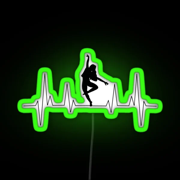 Dancer Heartbeat RGB Neon Sign