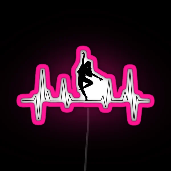 Dancer Heartbeat RGB Neon Sign