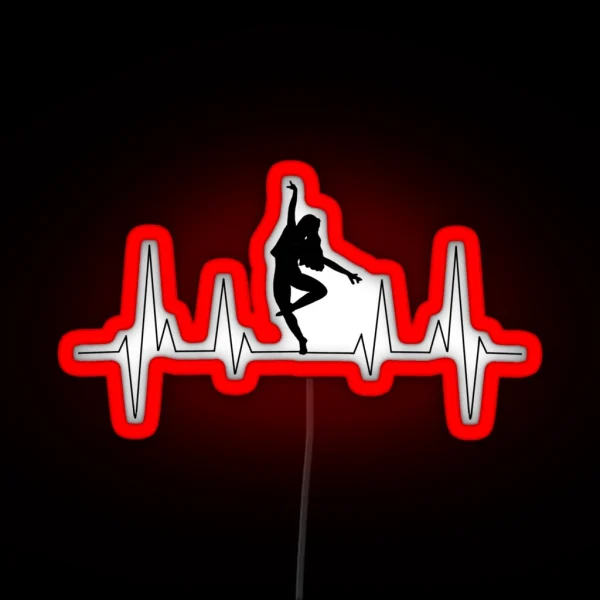 Dancer Heartbeat RGB Neon Sign