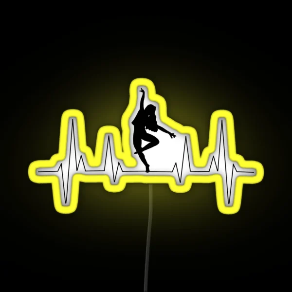 Dancer Heartbeat RGB Neon Sign