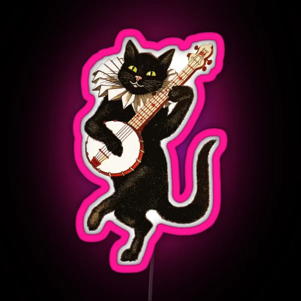 Dancing Cat RGB Neon Sign