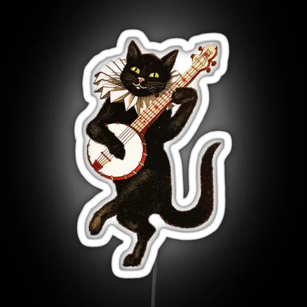 Dancing Cat RGB Neon Sign