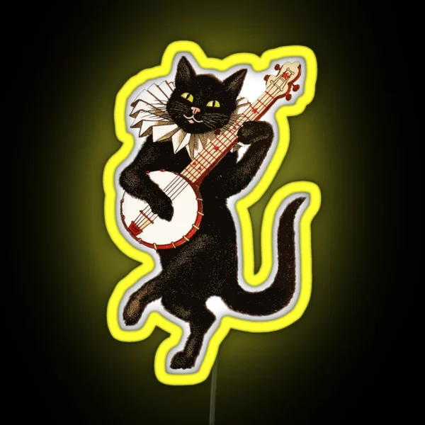 Dancing Cat RGB Neon Sign